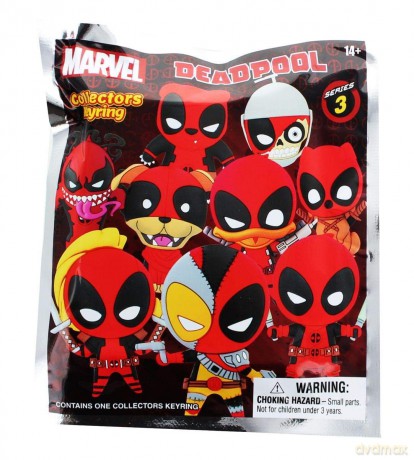 Monogram Marvel: Deadpool (Series3) (Blind Bag/Random) 3D Foam Bag Clips Figures (68595)