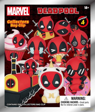 Monogram Marvel: Deadpool (Series4) (Blind Bag/Random) 3D Foam Bag Clips Figures (68605)