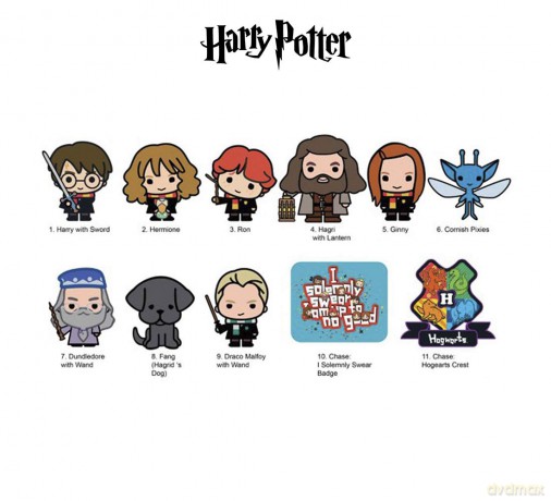 Monogram: Harry Potter (Series4) (Blind Bag/Random) 3D Foam Bag Clips Figures (48120)