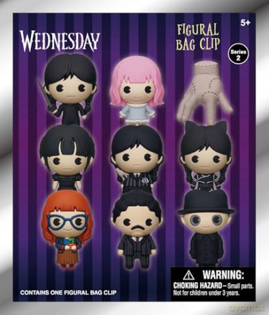 Monogram: Wednesday (Series2) (Blind Bag/Random) 3D Foam Bag Clips Figures (33055)