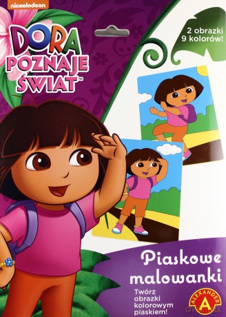 Piaskowe malowanki - Dora poznaje świat ALEX