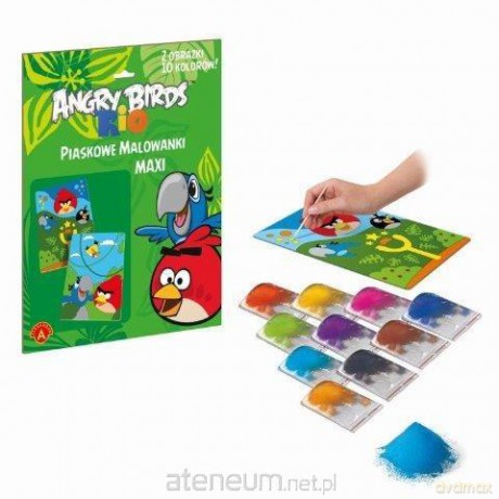 Piaskowe malowanki MAXI Angry Birds Rio ALEX