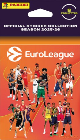 Panini Euroleague 2026: Sticker Mini Blister (8 Packs of 5 Stickers)