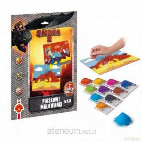 Piaskowe malowanki MAXI Jak Wytresować Smoka 2 ALEX
