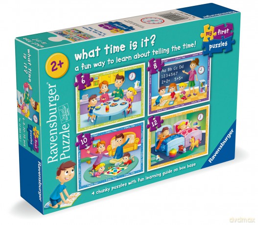 Ravensburger Puzzle: My First Puzzles - A Fun Way to Learn to Tell the Time (12004162)