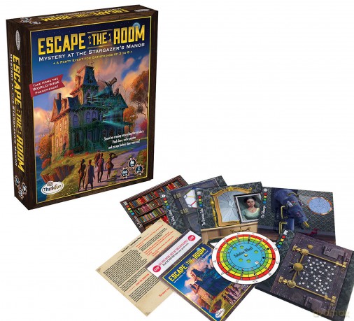 ThinkFun Logic Game: Escape The Room - Mystery at the Stargazers Manor (007351)