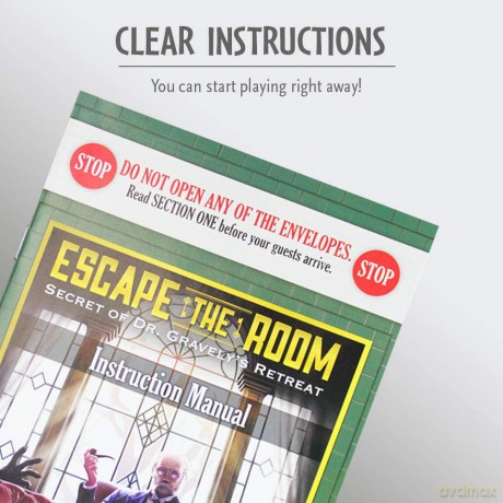 ThinkFun Logic Game: Escape The Room - Mystery at the Stargazers Manor (007351)