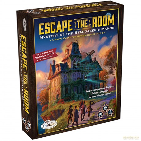 ThinkFun Logic Game: Escape The Room - Mystery at the Stargazers Manor (007351)