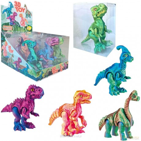 Dinozaur wydruk 3D opalizujący mix [FIGURKA]