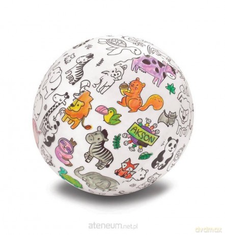 Piłka balonowa do kolorowania zwierzątka 30 cm