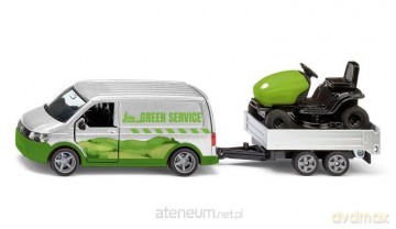 Siku - VW T6 z traktorem ogrodowym