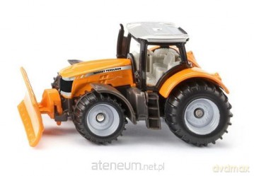 Siku Magenta - Massey Ferguson z pługiem śnieżnym