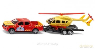Siku Super - Nissan Navara z helikopterem