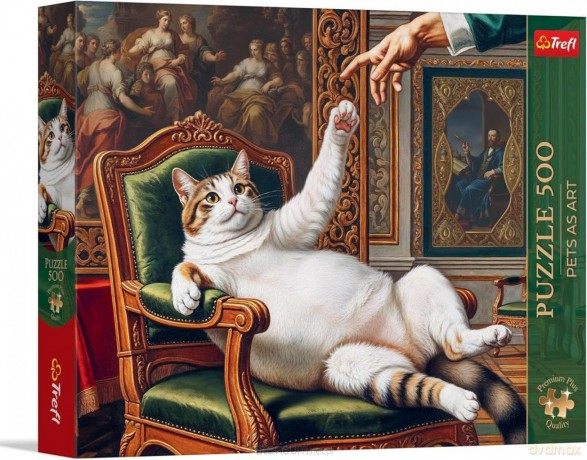 TREL 500 el. Pets as Art: Jego Puszysta Wysokość [PUZZLE]