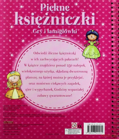 Piękne księżniczki. Gry i łamigłówki [KSIĄŻKA]