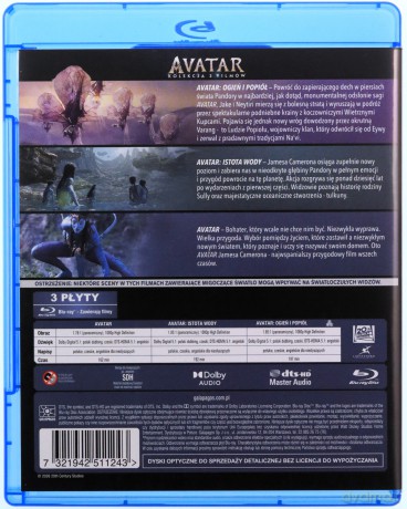 Avatar 1-3 Pakiet [3xBlu-Ray]