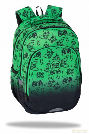 Plecak szkolny Coolpack Prime Pro Game Over Gradient Green
