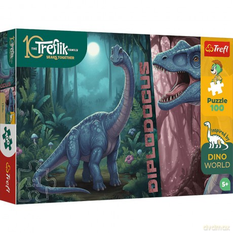 Puzzle 100 Inspired By Dino World Rodzina Treflików wzór 2 16579 [PUZZLE]