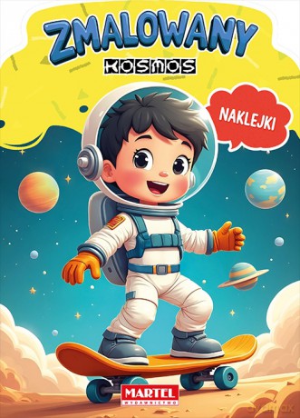 Zmalowany kosmos. Kolorowanka z naklejkami - Agata Niemirska [KSIĄŻKA]