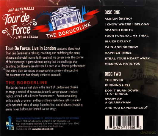 Joe Bonamassa - Tour De Force: The Borderline [2CD]