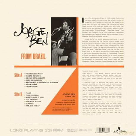 Jorge Ben: From Brazil (+2 Bonus Tracks) (Limited) [Winyl]