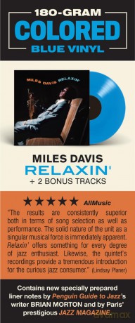 Miles Davis: Relaxin (+2 Bonus Tracks) (Blue) [Winyl]
