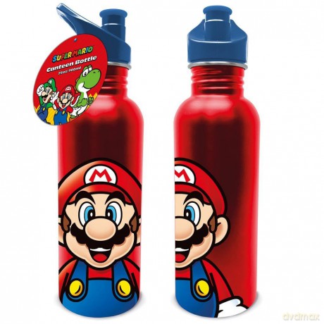 Super Mario: Super Mario (Mario) Metal Canteen Drinks Bottle
