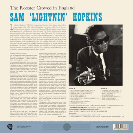 Lightnin Hopkins: The Rooster Crowed In England (+2 Bonus Tracks) (Limited) [Winyl]