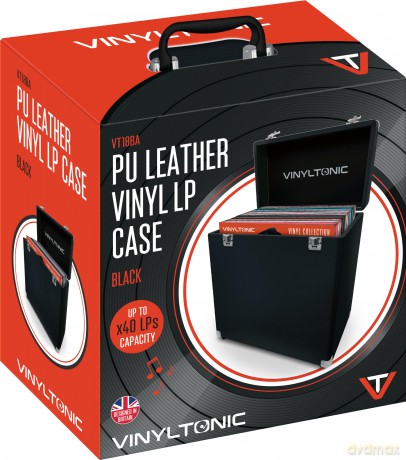 Vinyltonic: Vinyl Tonic Pu Leather LP Case Black