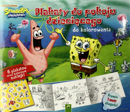 Plakaty do kolorowania - Sponge Bob [KSIĄŻKA]