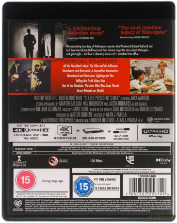 All The Presidents Men (Wszyscy ludzie prezydenta) [Blu-Ray 4K]
