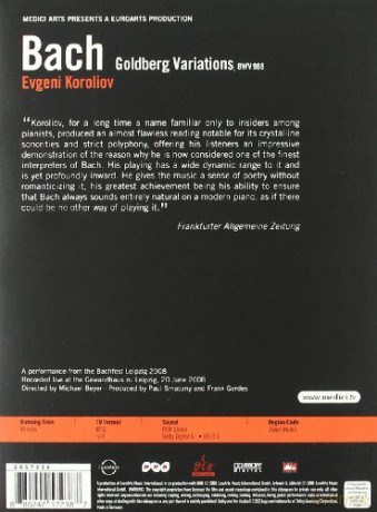 Koroliov Evgeni: Bach: Goldberg Variations [DVD]