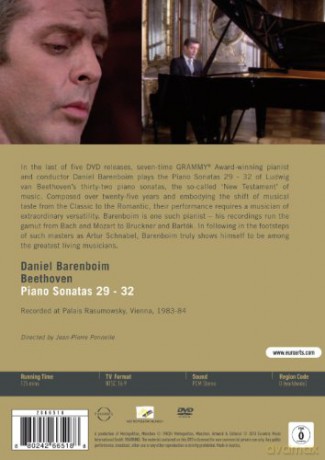 Barenboim Daniel: Beethoven: Piano Sonatas 29-32 [DVD]