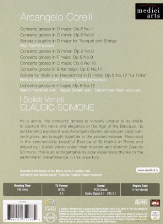 Scimone Claudio: Concerti Grossi - Corelli - I Solisti Veneti [DVD]