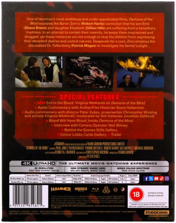 Demons Of The Mind (Demony wyobraźni) [Blu-Ray 4K]+[Blu-Ray]