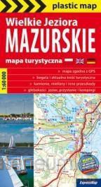 Plastic map Wielkie Jeziora Mazurskie 1:60 000