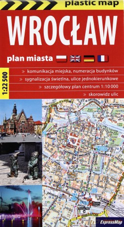 Plastic map Wrocław 1:22 500