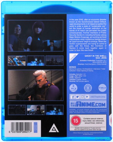 Ghost In The Shell:Sac_2045 Part 1 [3xBlu-Ray]
