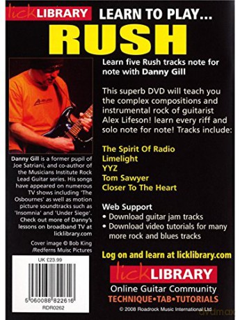 Lick Library Learn To Play Rush Gtr Dvd [DVD]