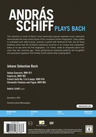 Schiff Andras: Plays Bach [DVD]