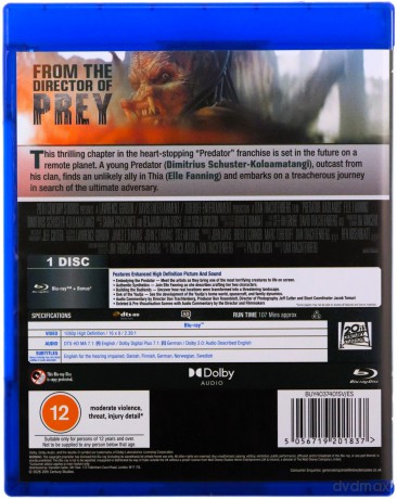 Predator Badlands (Predator: Strefa zagrożenia) [Blu-Ray]