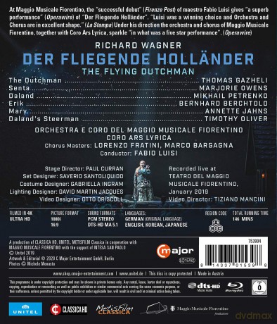 Richard Wagner: Der Fliegende Hollander [Blu-Ray]