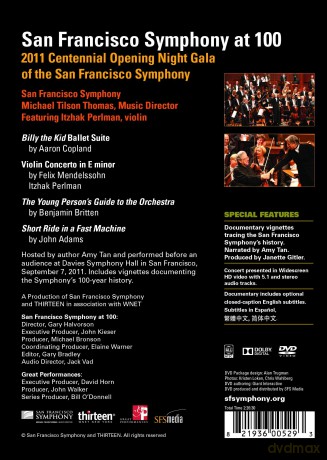 San Francisco So: San Francisco Symphony At 100 [DVD]