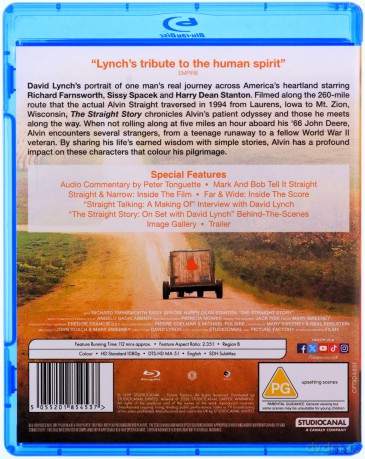 The Straight Story (Prosta historia) [Blu-Ray]