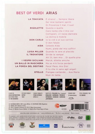 Verdi: Best Of - Arias [DVD]