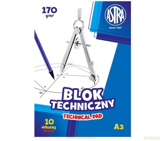 Blok techniczny A3/10K 170g (10szt)