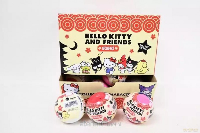 Gniotek Hello Kitty Sushi squishy - kula 90mm