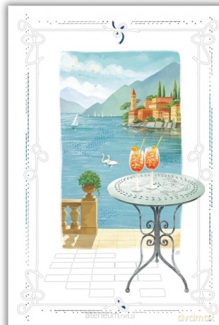 Karnet 12x18 cm + koperta Nad jeziorem