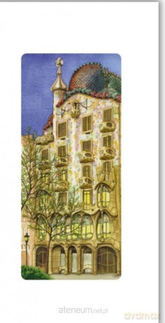 Karnet 12x23 cm + koperta Gaudi Casa Battlo