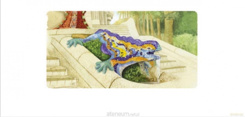 Karnet 12x23 cm + koperta Gaudi PARC GUELL